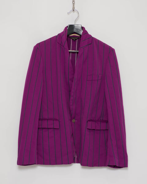 COMME des GARÇONS HOMME PLUS purple striped jacket