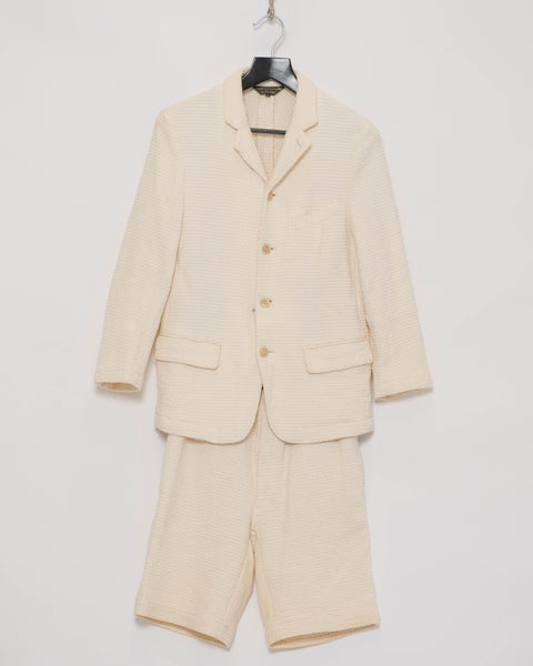 COMME des GARÇONS Homme Plus waffle shorts suit