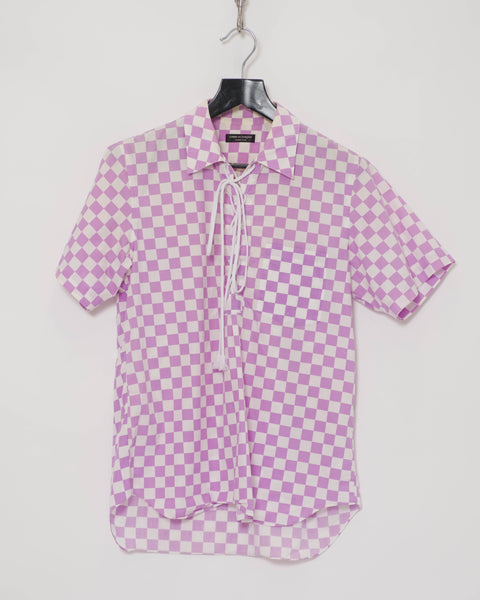 COMME des GARÇONS Homme Plus checkerboard tie shirt