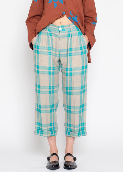 COMME des GARÇONS picnic blanket pants