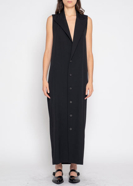 Yohji Yamamoto tailored backless dress