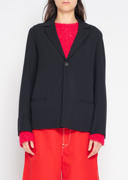 Yohji Yamamoto Y's wool cropped blazer