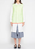 Issey Miyake picnic crinkle top