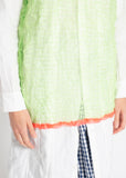 Issey Miyake picnic crinkle top