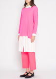 Yohji Yamamoto hot pink slit top
