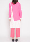 Yohji Yamamoto hot pink slit top
