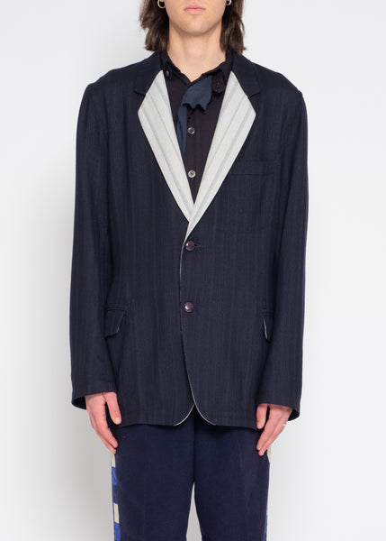 Yohji Yamamoto reversible cupro wool jacket