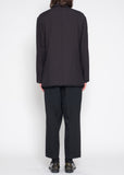 Yohji Yamamoto reversible stand-up collar buttoned jacket