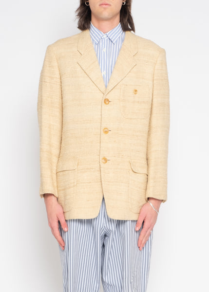 Issey Miyake raw silk jacket