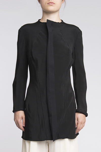 Yohji Yamamoto <br> Tailored Silk Jacket