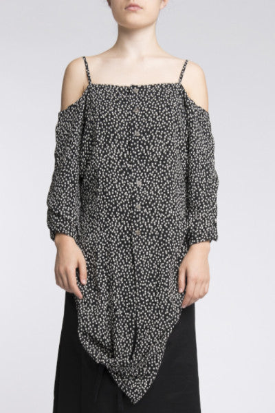 Yohji Yamamoto <br> Polka Dot Two Way Halter Top