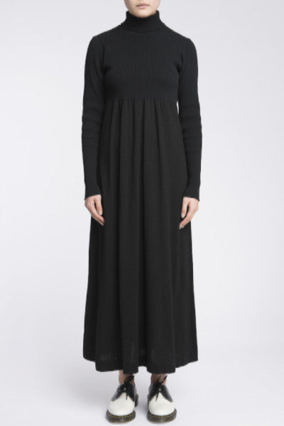 COMME des GARÇONS <br> Ribbed Roll-Neck Dress