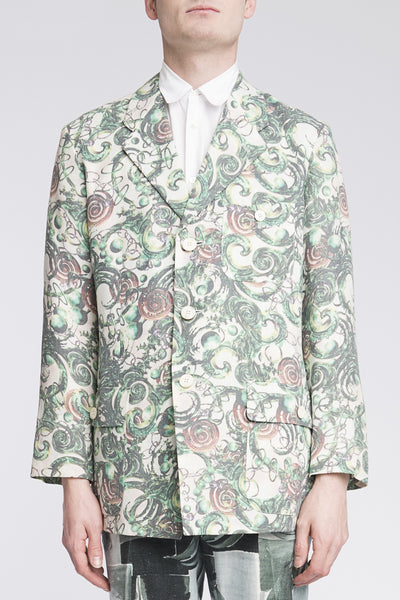 Issey Miyake <br> Techno Swirl Print Blazer