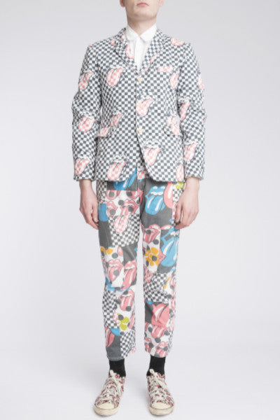 COMME des GARÇONS <br> Patchwork Lip And Tongue Suit