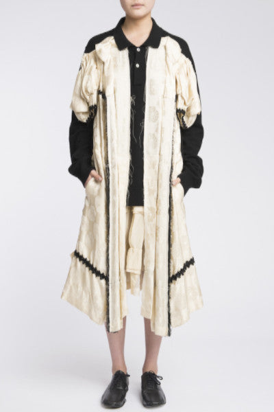 COMME des GARÇONS <br> Cardigan With Silk Dress Attached