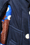 COMME des GARÇONS <br> Hair Braid Printed Coat