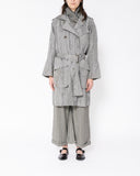 Issey Miyake crinkled raincoat