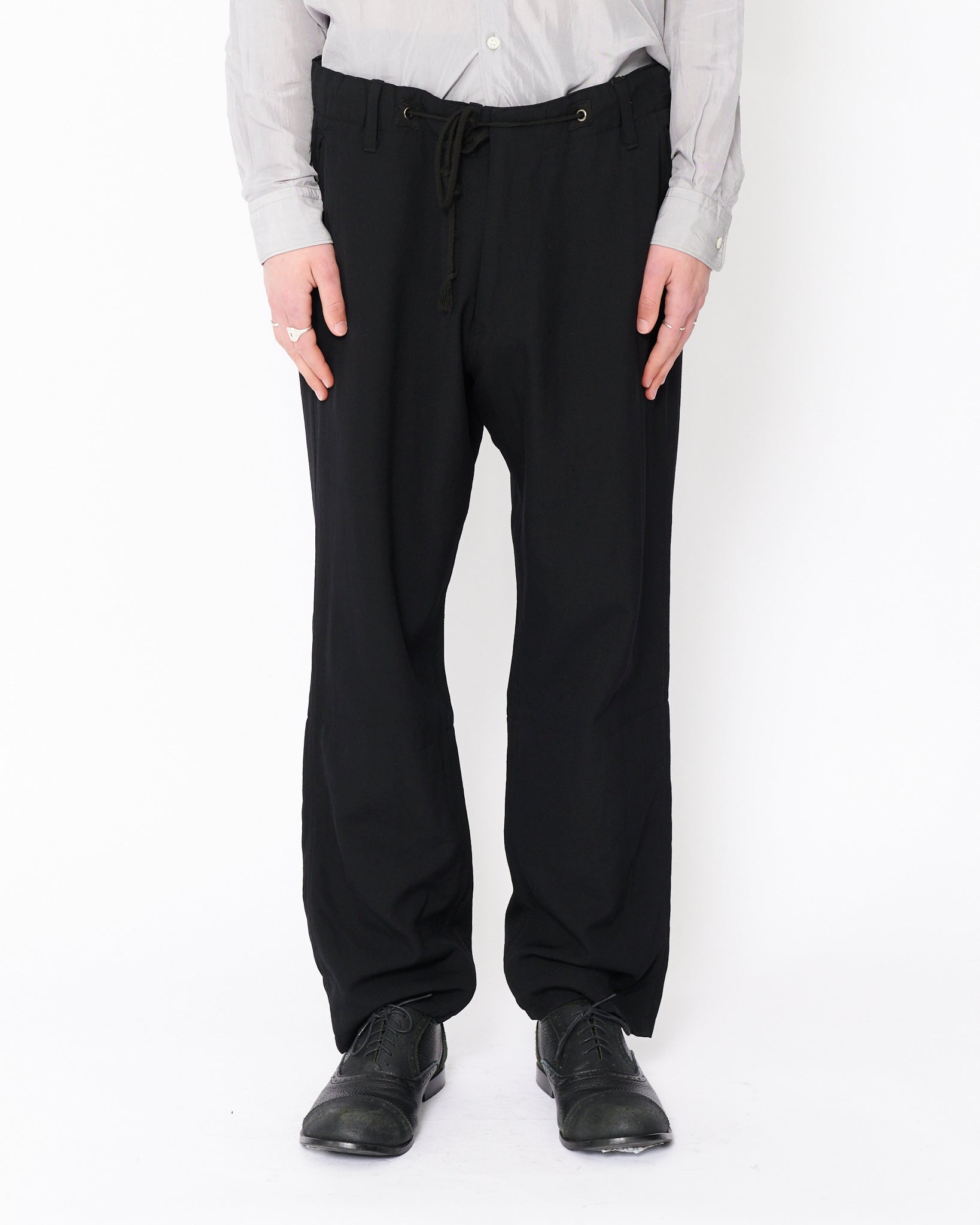 98aw yohji yamamoto pour homme 冊子　dm Pre-owned] Yohji Yamamoto POUR HOMME Wrinkled Gabardine Hem