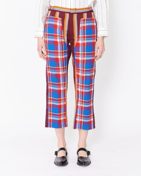 COMME des GARÇONS HOMME PLUS plaid patch trousers