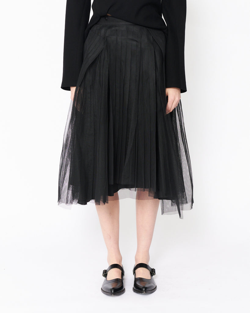 noir kei ninomiya fractured tulle skirt