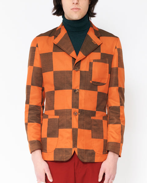 COMME des GARÇONS HOMME PLUS inside out check blazer