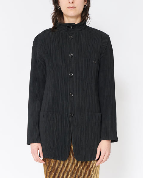 Issey Miyake pleated uniform jacket