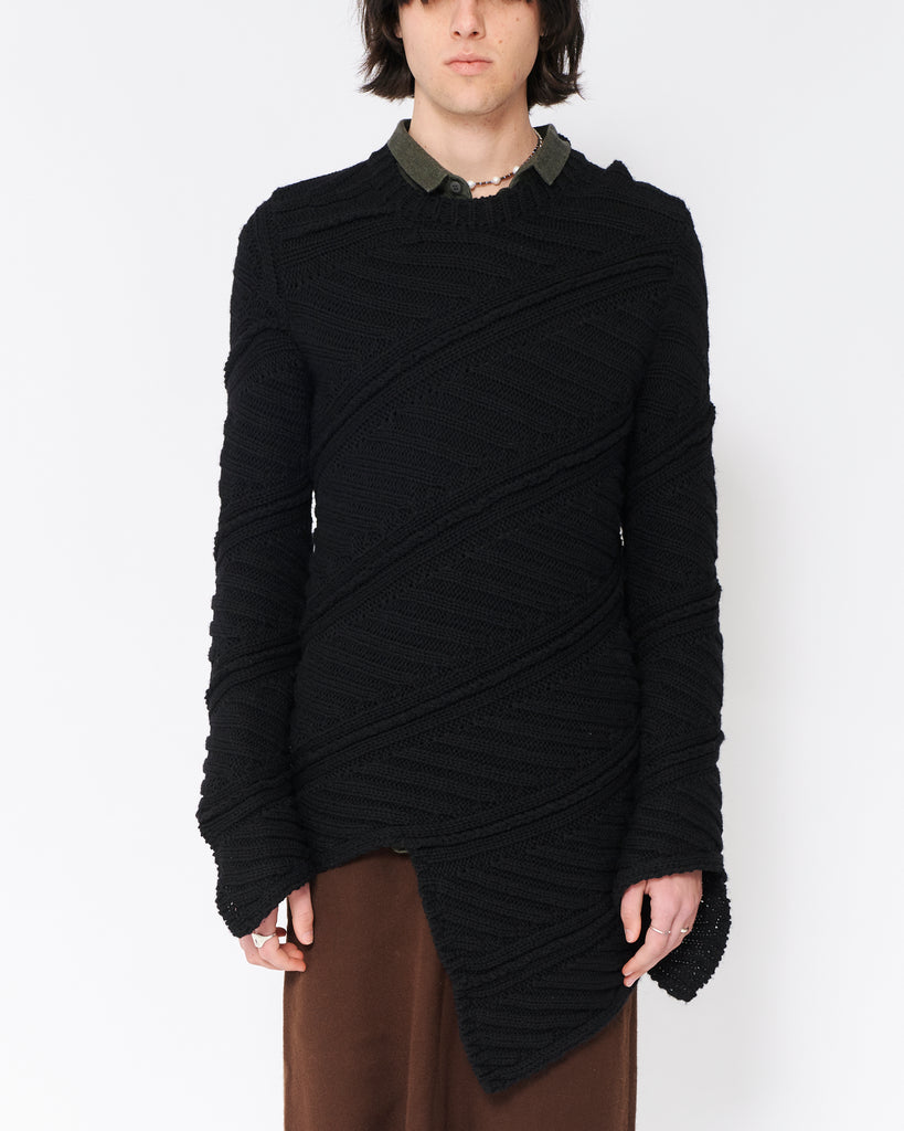 COMME des GARÇONS HOMME PLUS spiral knit