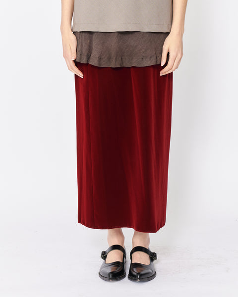 COMME des GARÇONS luscious velvet skirt