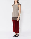 COMME des GARÇONS bias-cut layered top