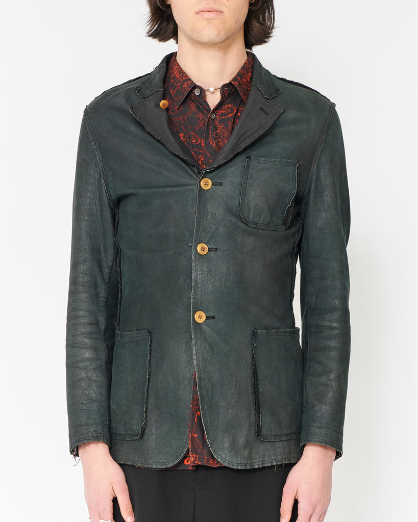 COMME des GARÇONS HOMME PLUS reversible leather blazer – dot COMME