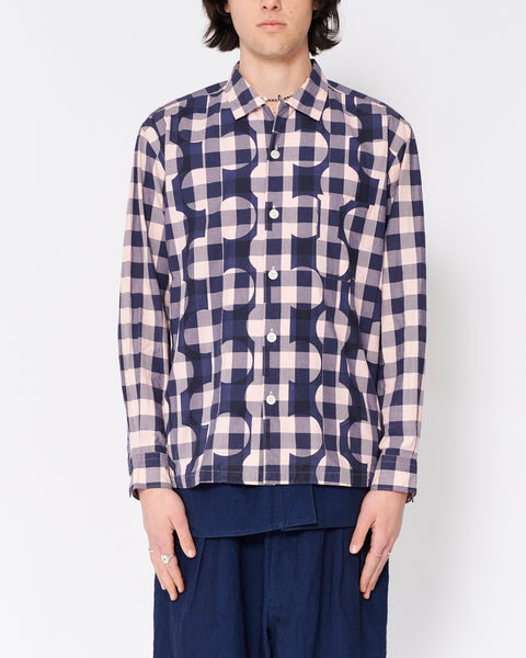 COMME des GARÇONS HOMME modernist motif shirt