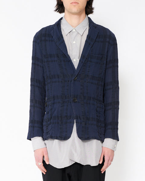 Issey Miyake lightweight seersucker jacket