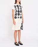 COMME des GARÇONS numbers and stars skirt