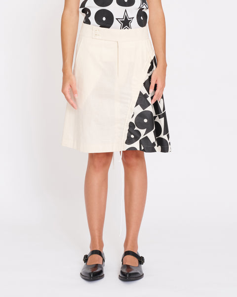 COMME des GARÇONS numbers and stars skirt