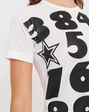 COMME des GARÇONS numbers and stars t-shirt