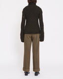 Yohji Yamamoto bell sleeve knit jumper