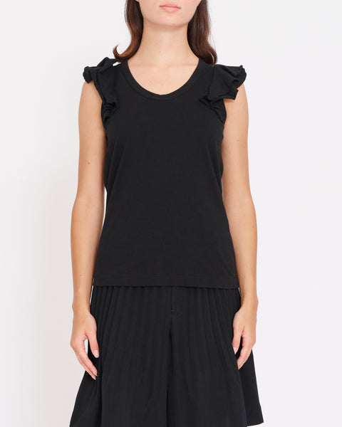 COMME des GARÇONS tricot frill armed singlet
