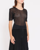 ISSEY MIYAKE mesh pleat tank top