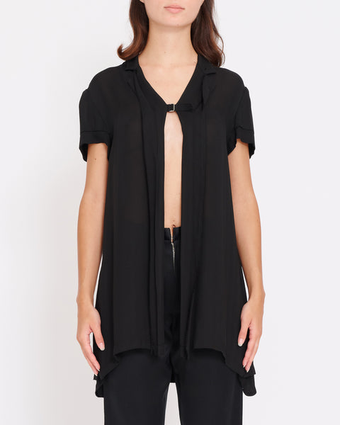 Yohji Yamamoto split rayon top