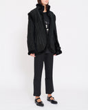 Yohji Yamamoto shearling dinner jacket