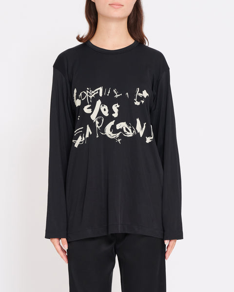 COMME des GARÇONS painted logo top