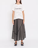 COMME des GARÇONS Tricot sheer double layered skirt