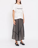 COMME des GARÇONS Tricot sheer double layered skirt
