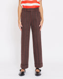 COMME des GARÇONS Tricot striped cuffed trousers