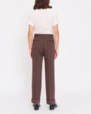 COMME des GARÇONS Tricot striped cuffed trousers