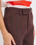 COMME des GARÇONS Tricot striped cuffed trousers