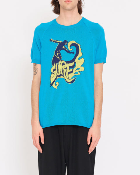 JUNYA WATANABE MAN COMME des GARÇONS intarsia surfy short sleeve knit
