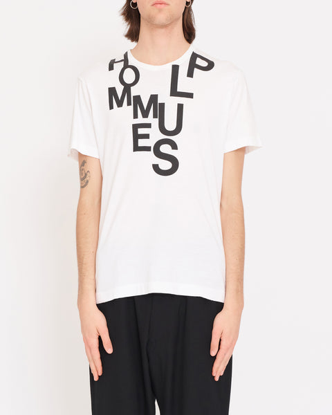 COMME des GARÇONS HOMME PLUS letter stack t-shirt