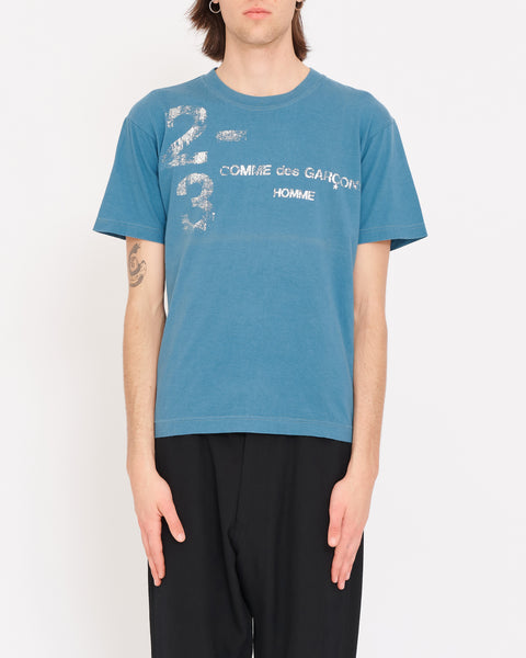 COMME des GARÇONS HOMME silver print t-shirt