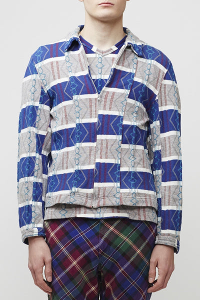COMME des GARÇONS <br> Off-Kilter Stripe Shirt Jacket